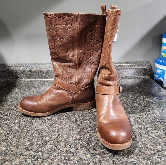 Brand New Coach Riding Boots 7.5 - Picture 2 of 8